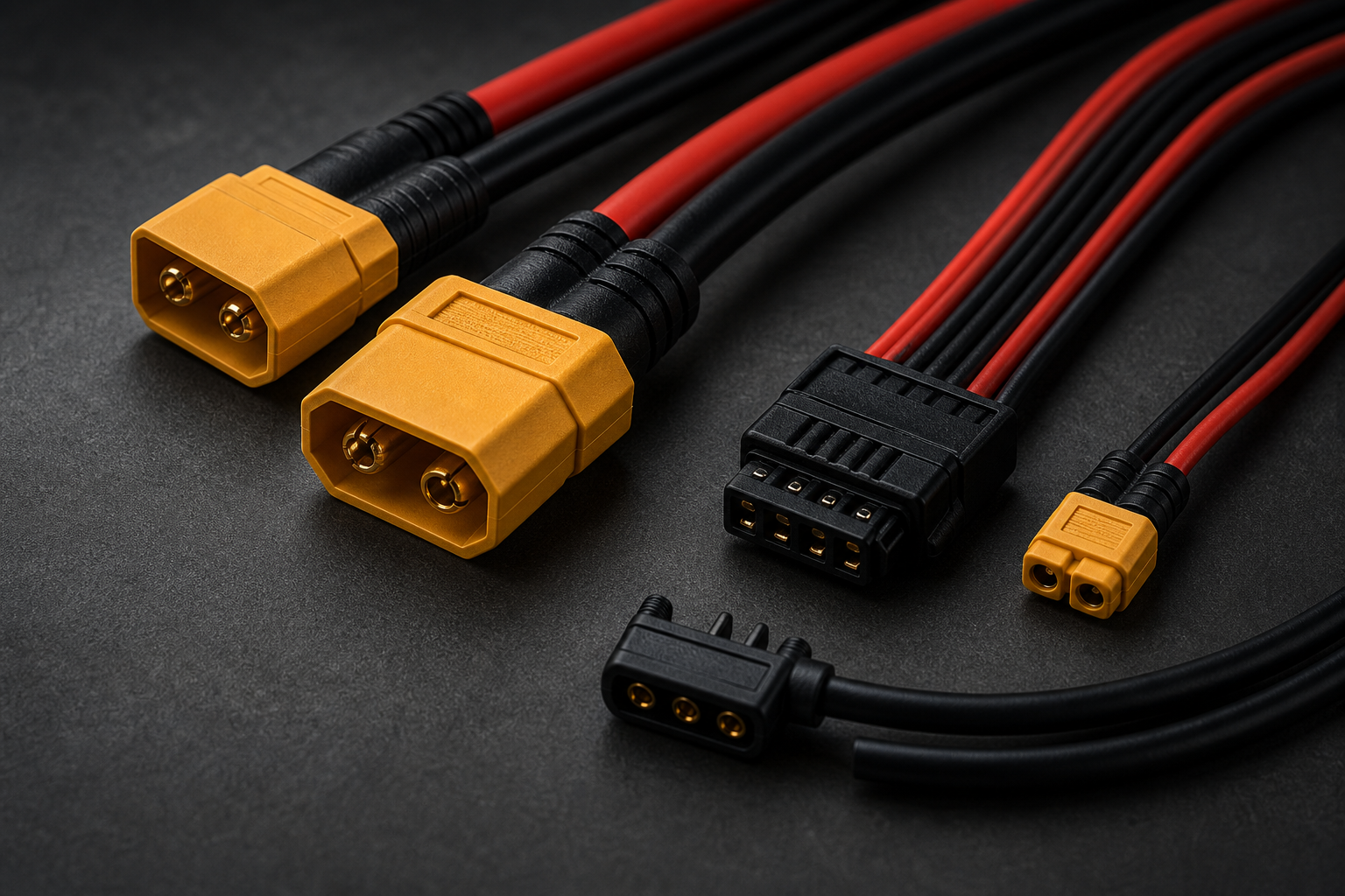 UAV battery connector